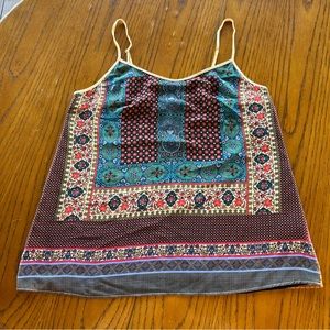 Clover Canyon Multicolored Sweetheart Neck Sleeveless Top